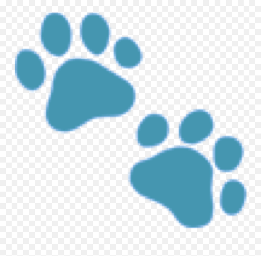 Blue Emoji Paws Sticker - Puppy Instagram Highlight Cover,Footprints Emoji