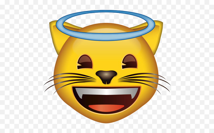 Emoji U2013 The Official Brand Cat Face Angel Fitz 0 - Cat Cry Emoji,Angel Emoji