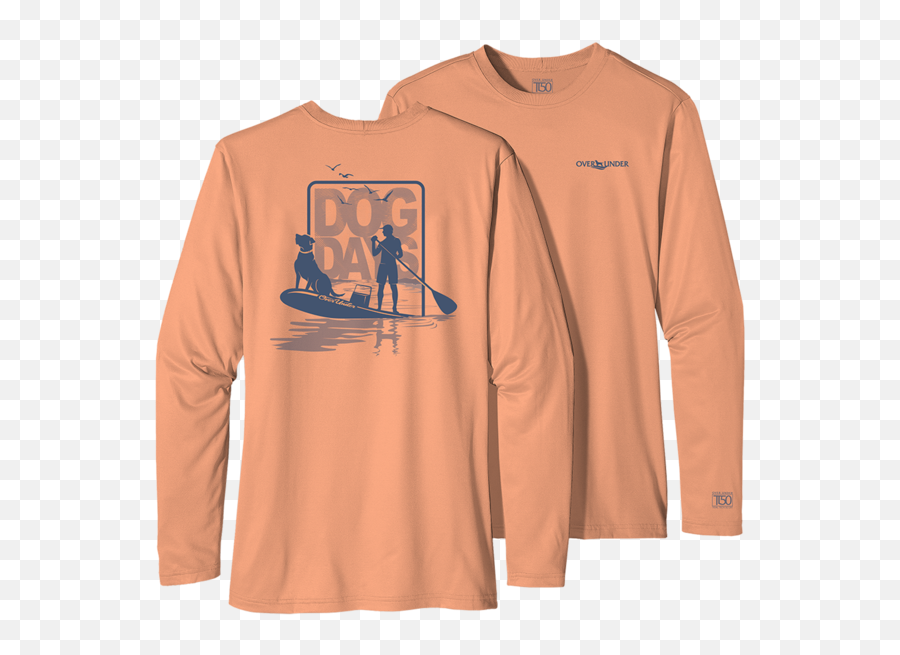 Long Sleeve Performance Shirts Over Under Clothing Over - Over Under Shirts Emoji,Emotion Tide Kayak, Orange