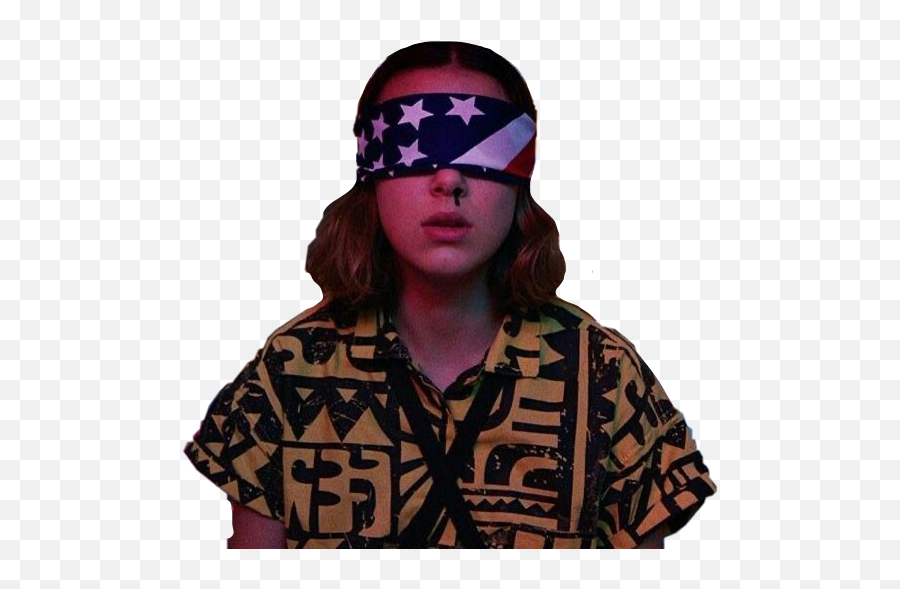 Trending - Elle From Stranger Things Emoji,Blindfold Emoji