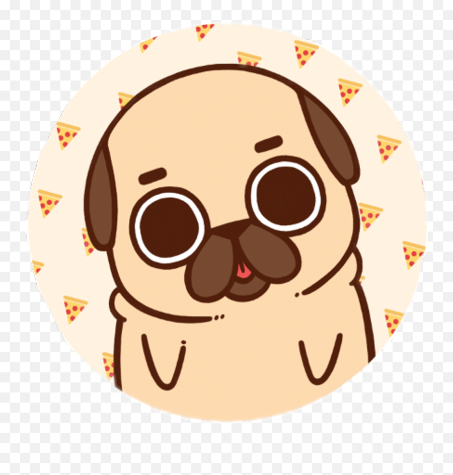 Pug Sticker - Pug Cartoon Easy Emoji,Puglie Pug Emojis