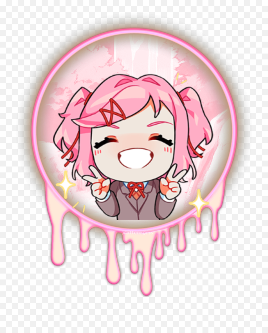 The Most Edited Tsundere Picsart - Natsuki Stickers Emoji,Yandere Discord Emoji