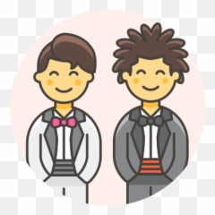 Gay Wedding Free Icon Of Lgbt - Casamento Gay Png Emoji,Gay Wave Emoticon