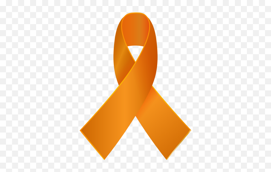 Orange Awareness Ribbon Png Clip Art Ribbon Png Awareness - Transparent Background Orange Ribbon Emoji,Purple Ribbon Emoji