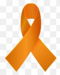 Orange Awareness Ribbon Png Clip Art Ribbon Png Awareness - Transparent Background Orange Ribbon Emoji,Purple Ribbon Emoji