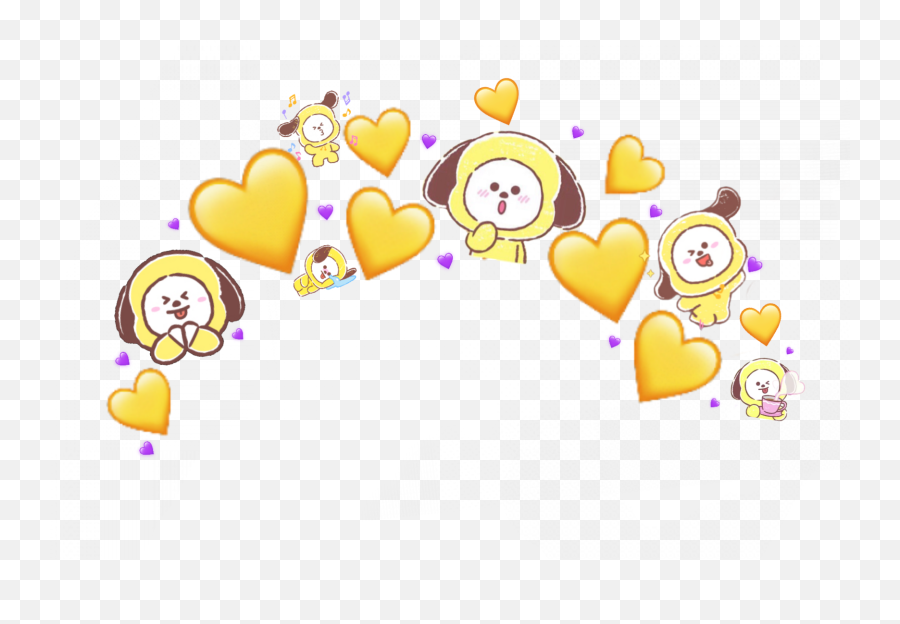The Most Edited Chimmy Picsart - Crown Heart Bt21 Emoji,Poring Emoticon Emojis