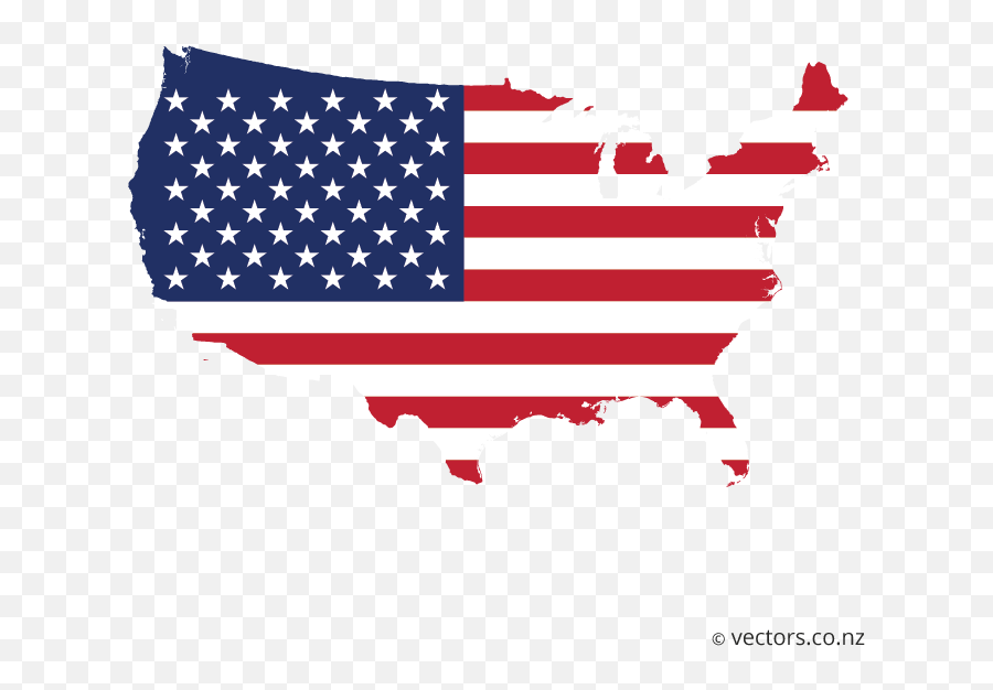 Us Flag Png - Vector American Flag On Map Emoji,United States Emoji Map