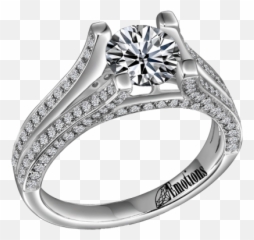 Round Diamond Engagement Rings - Solid Emoji,Emotions Jewelry