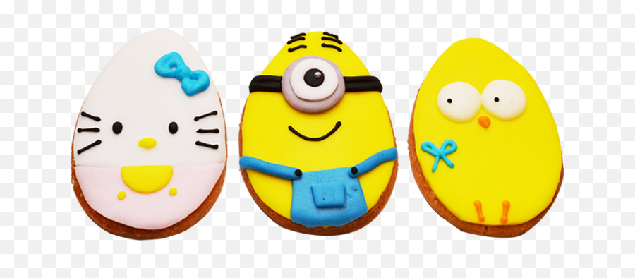 Easter Egg Shaped Cookies - Egg Shaped Emoji,Egg Emoticon