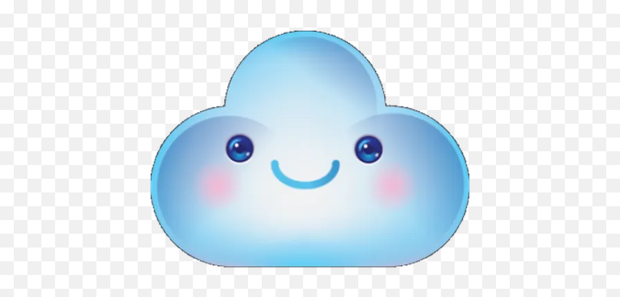 Cloud Weather Whatsapp Stickers - Happy Emoji,Weather Emoticon