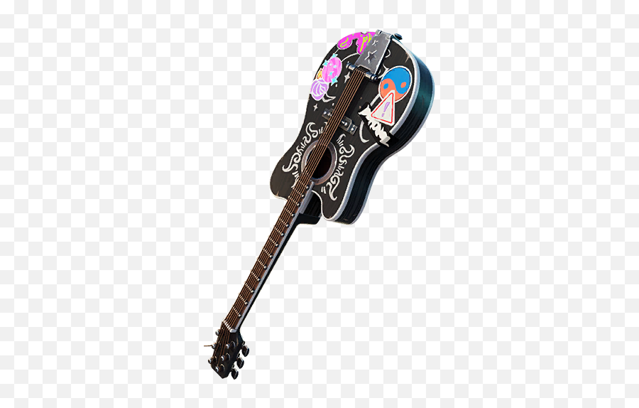 The Fret Basher U2013 Fortnite Pickaxe U2013 Skin - Tracker Emoji,Fortnite Song Lyrics With Emojis