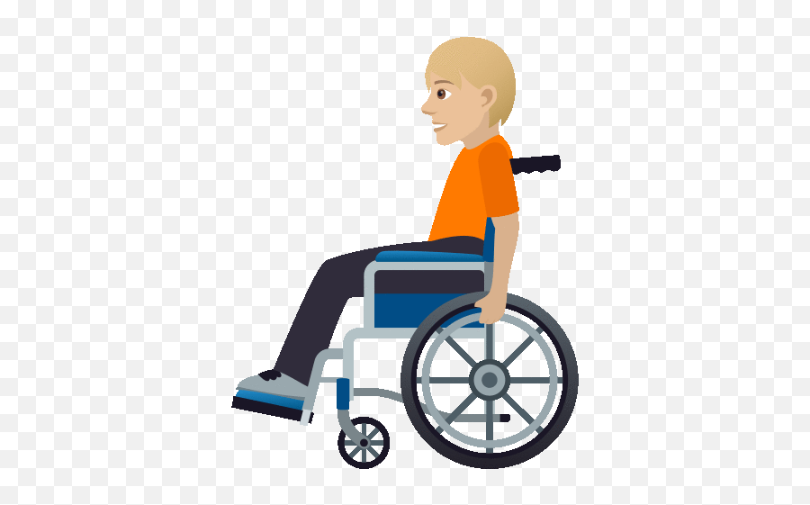 Sitting On Wheelchair Joypixels Gif - Person On Wheelchair Gif Embarass Emoji,Disability Emoji
