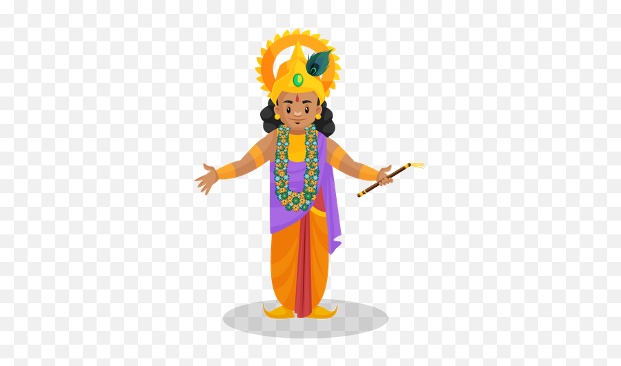 Best Premium Lord Krishna Throwing Wheel Illustration Emoji,Emotion Lords