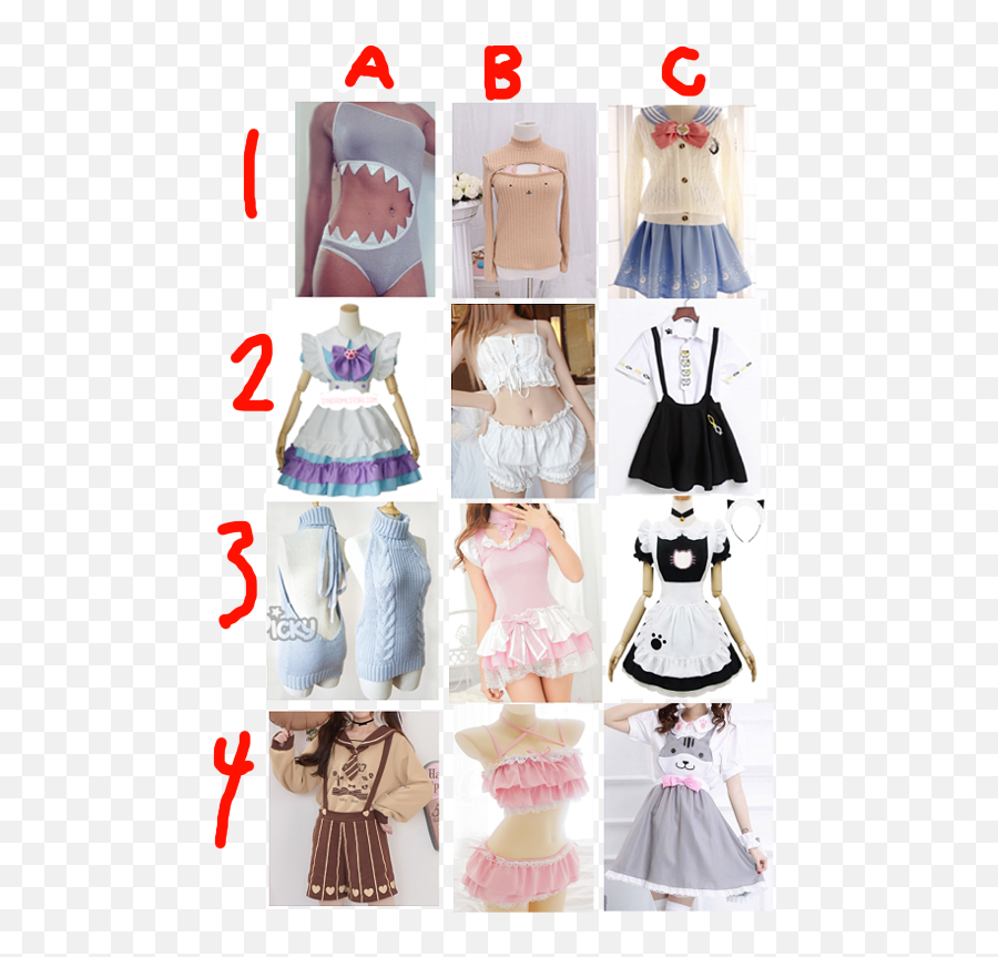 Outfits Drawing Anime Clothes - Doki Doki Characters Outfits Emoji,Oc Emotion Meme