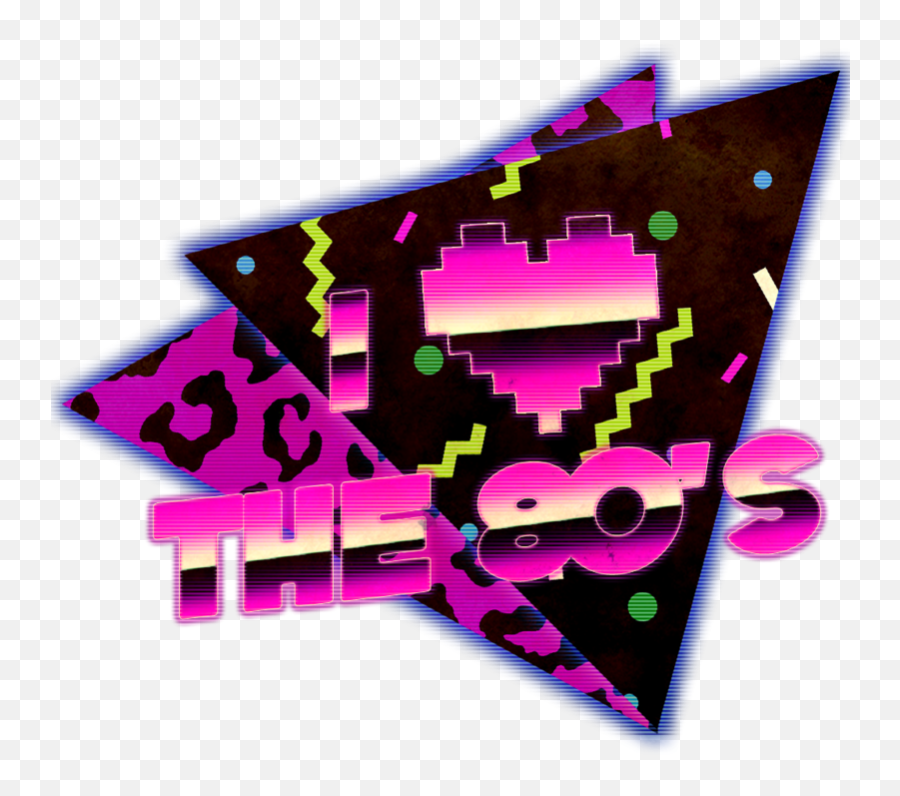 Love The 80s Png Transparent Png Image - Girly Emoji,80s Emojis