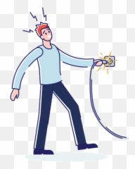 Voltage Warning Icon - Download In Doodle Style Emoji,High Voltage Emoji