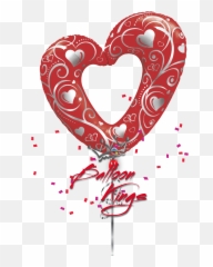 Red Open Heart Emoji,Pink Heart Emoji Balloons