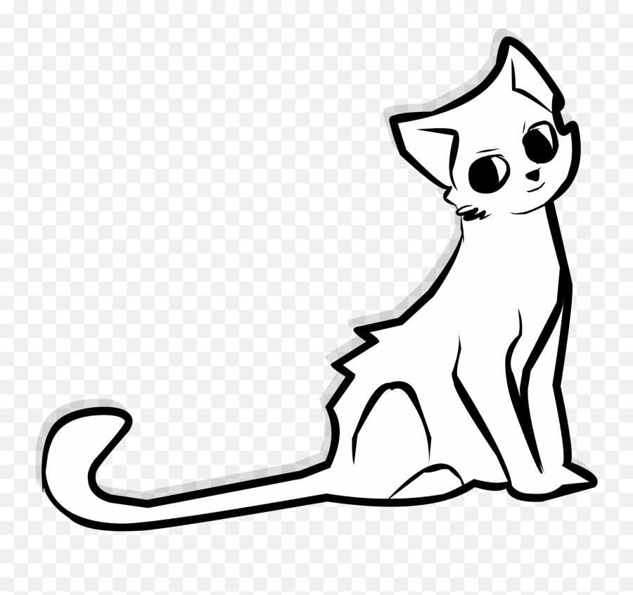 Cute Cartoon Cat Clipart Free Download Transparent Png - Kat Clipart Emoji,Cat Emoji Drawing