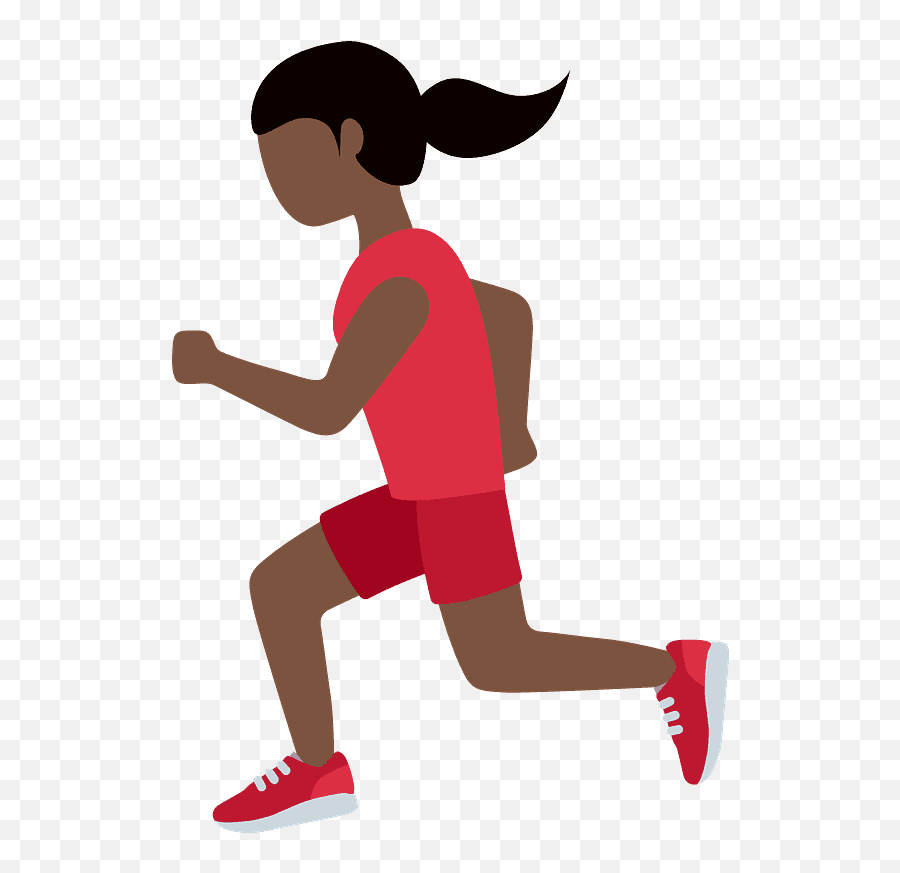 Woman Running Emoji Clipart - Running Man Emoji Png,Girl Running Emoji