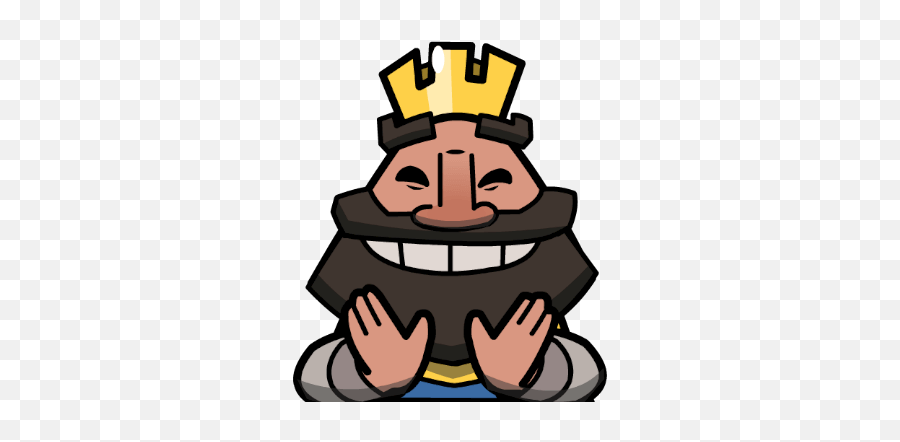 Clash Royale King Laughing Emote, But It's Saturated And B 2996351324