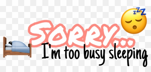 Sticker Sorry Sleep Sleeping Bed Sticker By Evie - Happy Emoji,Pillow Emoticon With Arms
