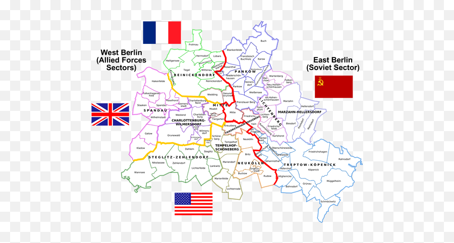 East Or West Berlin During The Cold War - Glienicke Bridge On The Map Emoji,Spectrum Of Emotions From Fall Of The Berlin Wall