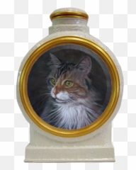 Custom Cat Pottery - Pet Urns For Maine Coon Cats Emoji,Granite Stone Emotions Cats