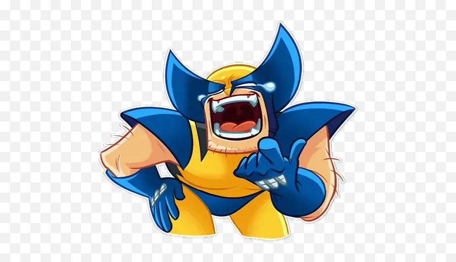 Wolverine Sticker För Whatsapp - Fictional Character Emoji,Fb Marvel Wolverine Emoji