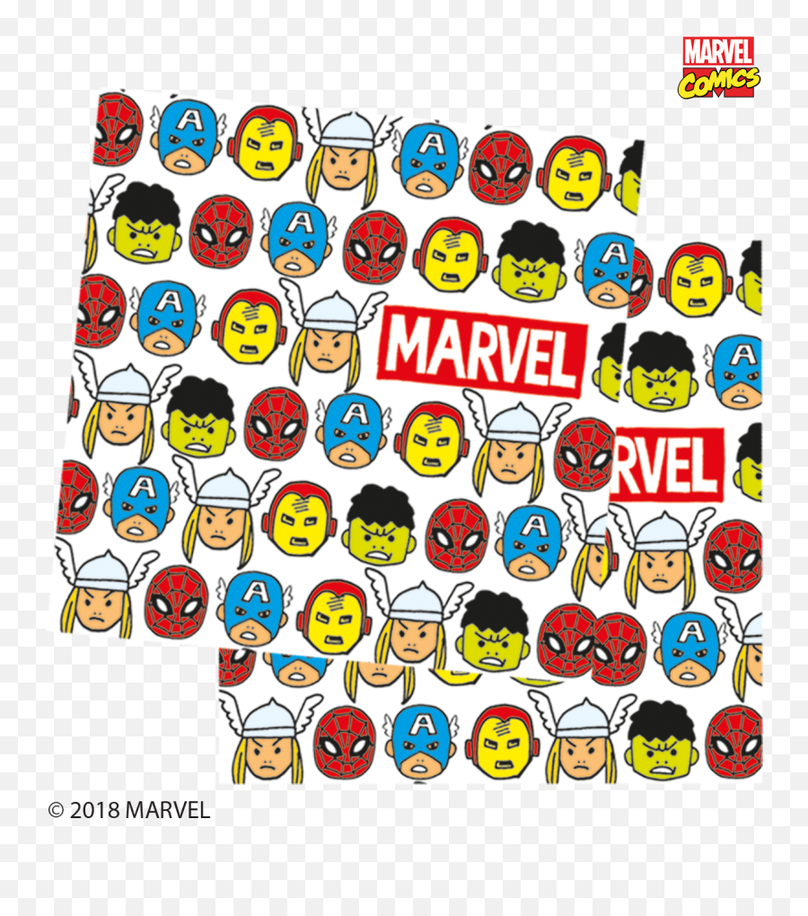 Marvel Pop Comic Party Paper Napkins - Avengers Pop Comic Party Emoji,Avengers Emoticon Cupcake
