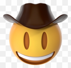 Cowboy Emoji Png Image Free Download - Costume Hat,Emoji Wink Pillows