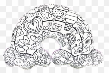 Rainbow Color Me Pillow - Rainbow Color Me Pillow Emoji,Blizzard Fleece Fabric-tech Emoticon