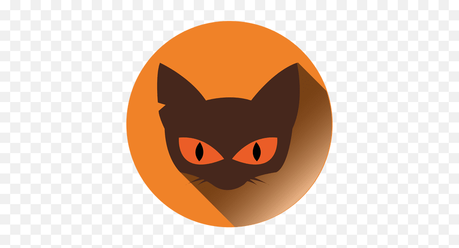 Cat Face Round Icon Transparent Png U0026 Svg Vector - Circle Cat Icon Png Emoji,Cat Emoticon Letters