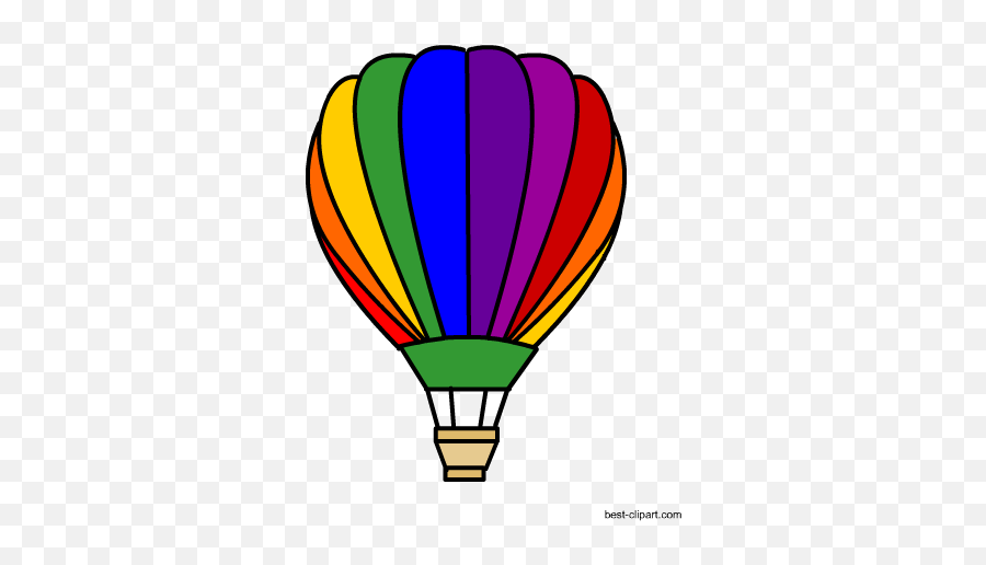 Free Hot Air Balloon Clip Art - Colorful Hot Air Balloon Printable Emoji,Commercial Hot Air Balloon Emoticon Add To My Pjone