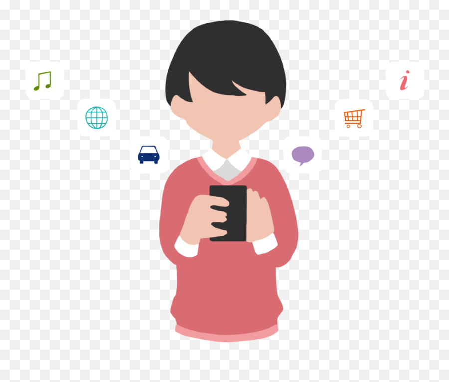 Emotion Text Communication Png Clipart - Person Using Phone Icon Png Emoji,Emotion Of Cellphone And Text
