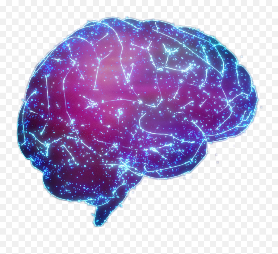 Brain Sticker Galaxy Sticker - Magical Mind Emoji,Brain Emoji
