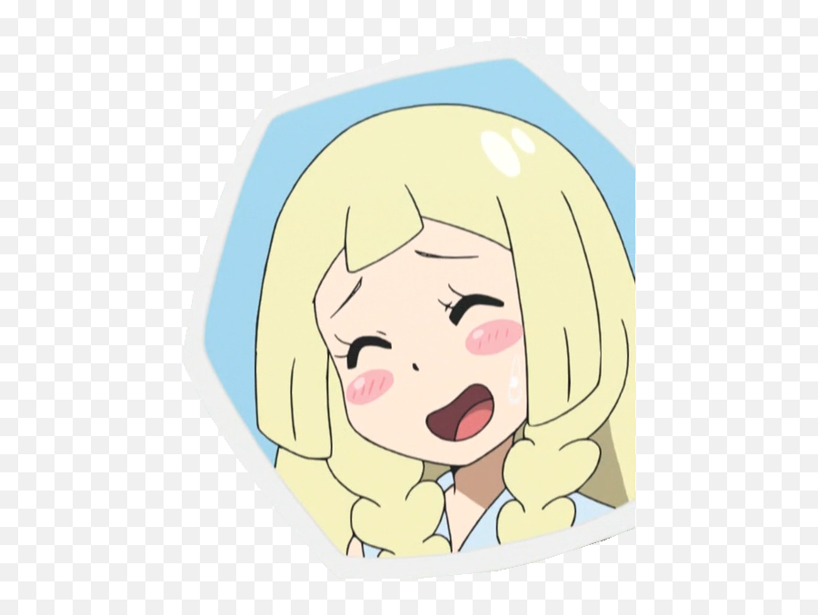 Pokemon Lillie Anime Emotions Png Image - Blushing Pokemon Lillie Anime Emoji,Anime Emotions