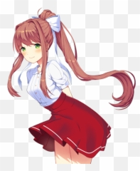 Drew Monika Some Casual Clothes Literature Club Sprite Emoji,Darn Snap Fingers Smiley Emoticon