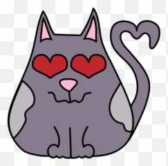 Fat Cat Smoky - Stickers With Cats For Imessage By Roman Gal Emoji,Fat Cute Cat Emoji