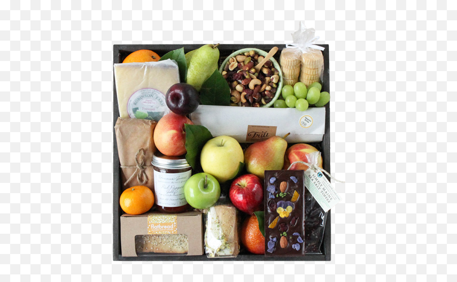 Local Cheese Nuts Fruit And Accompaniments Wooden Gift Crate Emoji,Emoji For Raspberry