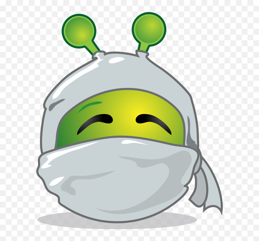 Filesmiley Green Alien White Ninjasvg - Wikimedia Commons Emoji,Salien Emoji