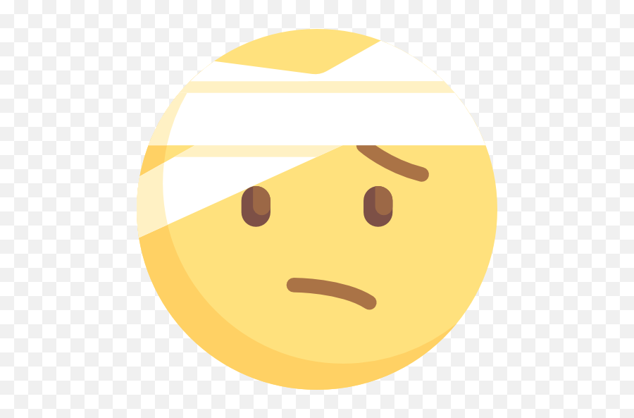 Injured - Happy Emoji,Injured Emoticon