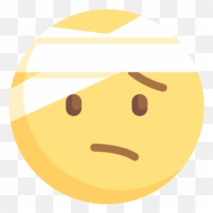 Injured - Happy Emoji,Injured Emoticon