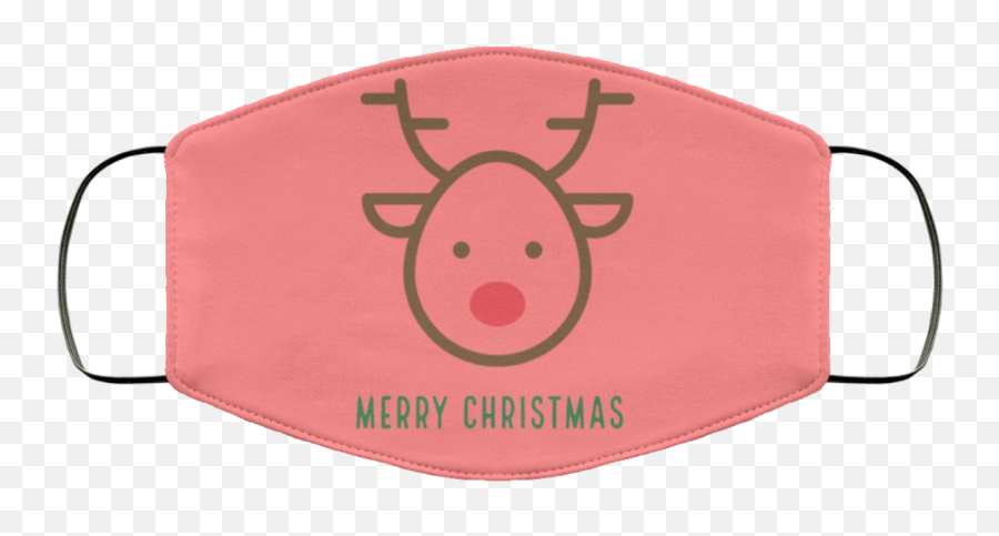 Cute Christmas Reindeer Face Mask - No Holding Back Emoji,Pig Emoji Shirt