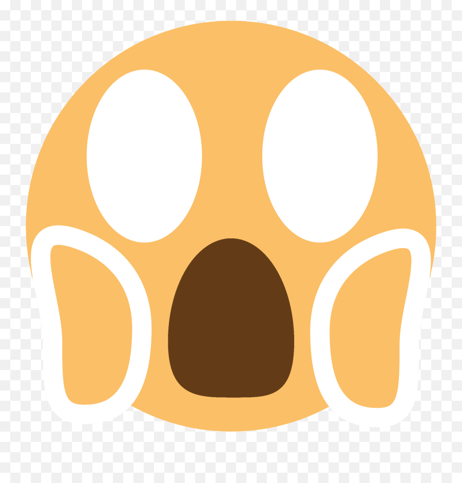 Face Screaming In Fear Emoji Clipart - Dot,Screaming Emoji