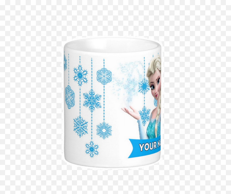 Personalized Frozen Elsa Plastic Kids Mug 11oz 2 - Serveware Emoji,Frozen Fever Emoji