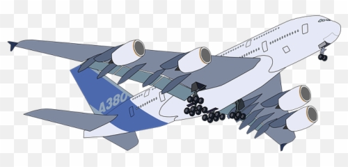 Free Plane Airplane Vectors - Clipart A380 Emoji,Airbus Wednesday Emotion