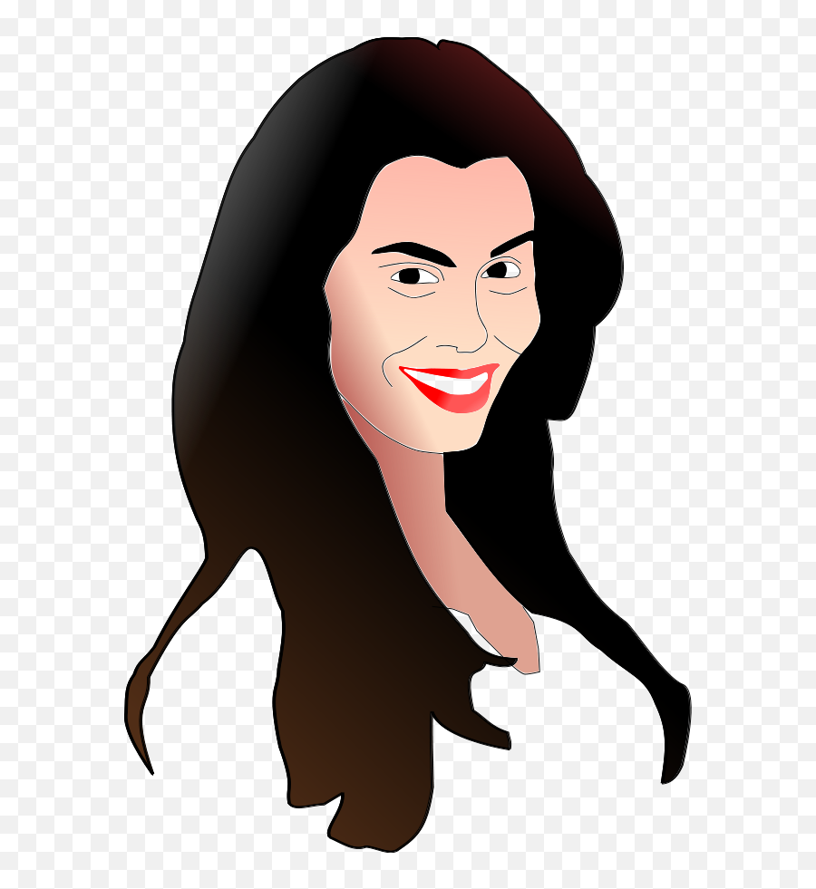 Hair - Vector Clipart Of Woman Emoji,Brown Emoticons Lady