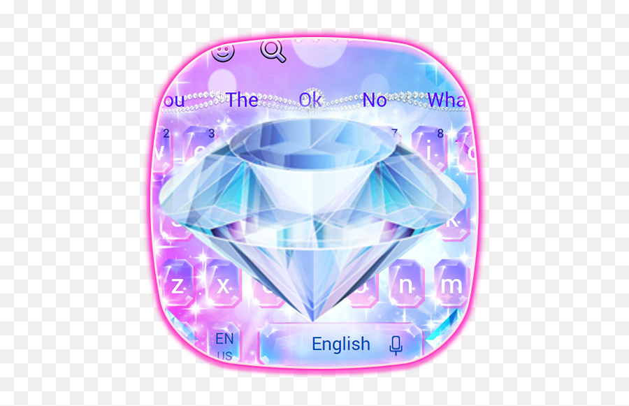 Love Sparkle Diamond Keyboard - Solid Emoji,Gemstone Emojis