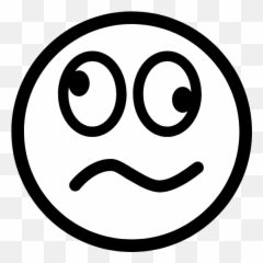 Befuddled Smiley Face Graphic - Many Moods Do We Have Emoji,Blank Face Emoji