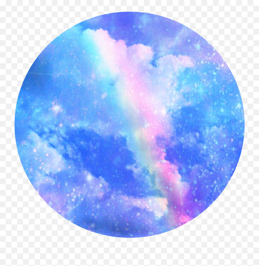 Galaxy Rainbow Sparkles Clouds Sticker - Rainbow With Clouds Spirkel Emoji,Galaxies Emoji